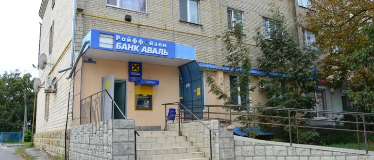 Фасад Райффайзен Банк Аваль / 